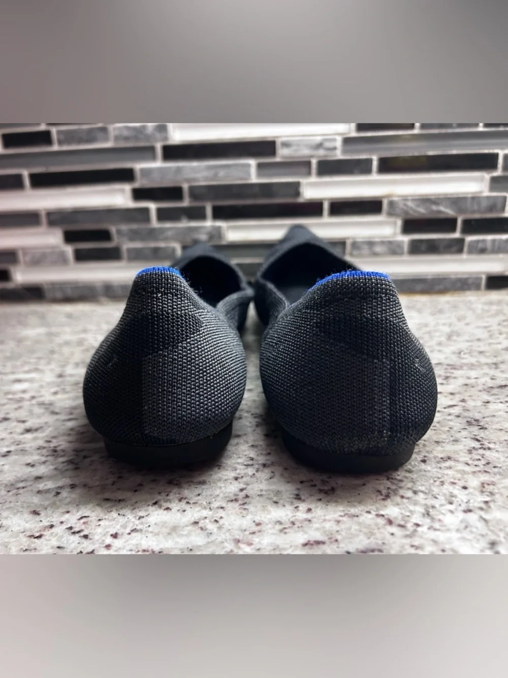 Rothy’s Gray/black CamoBlack Pointed-Toe Slip-On Shoes size 10 - Picture 8 of 9